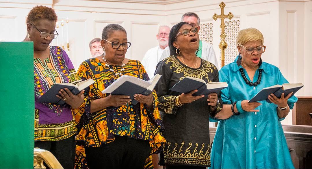 Singers at the 2024 service celebrating the life and ministry of Pauli Murray.