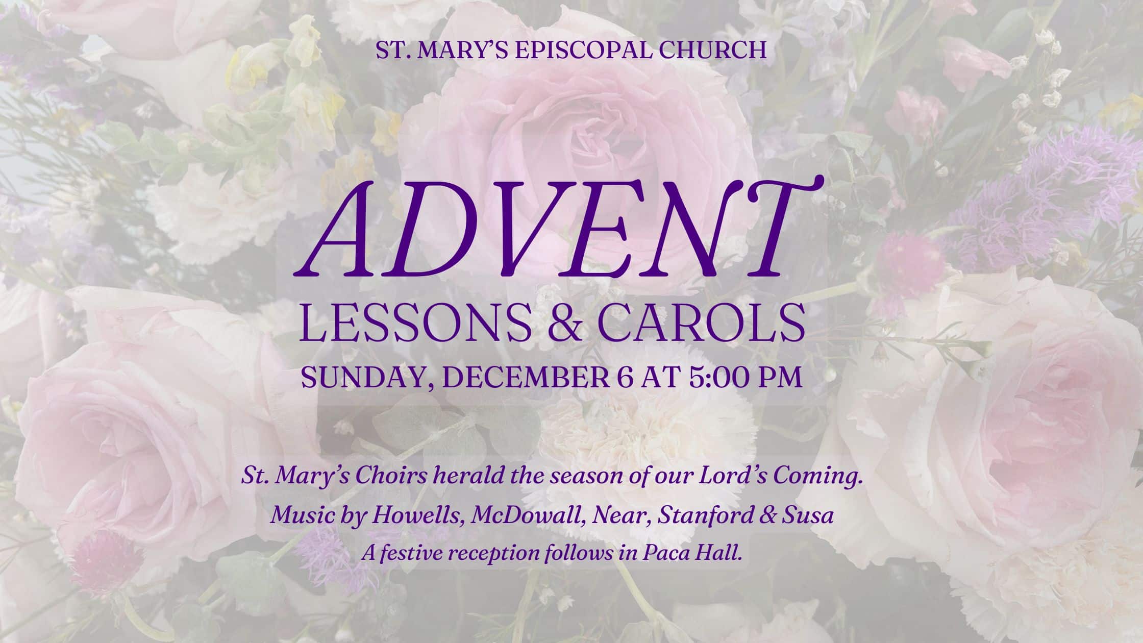 Advent Lessons and Carols at St. Mary’s Episcopal Church, Arlington
