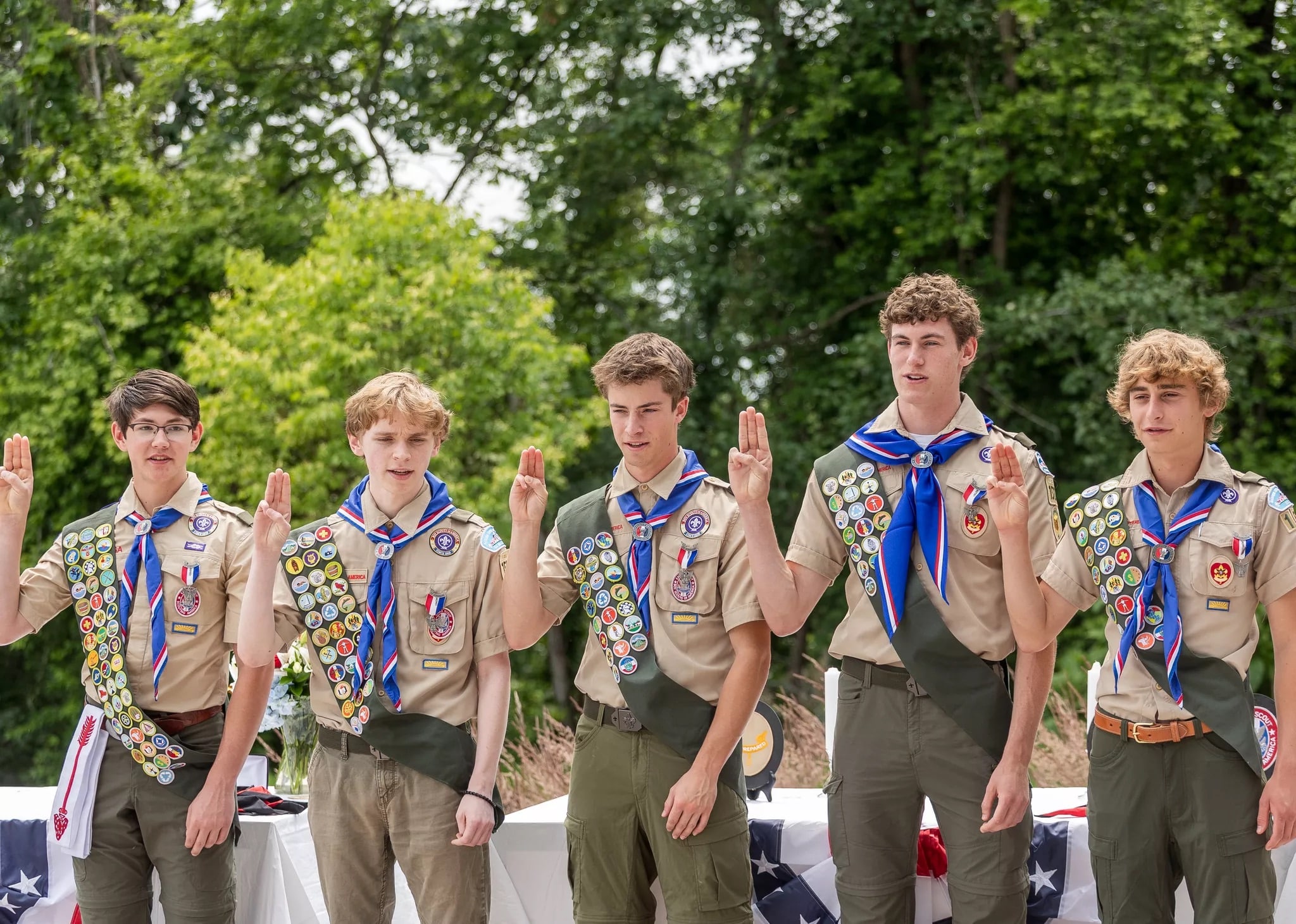 Cecil Gregg and Eagle Scouts