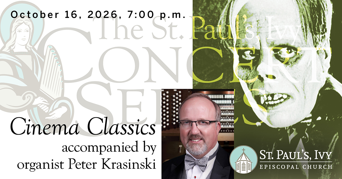 Cinema Classics accompanied by organist Peter Krasinski event graphic