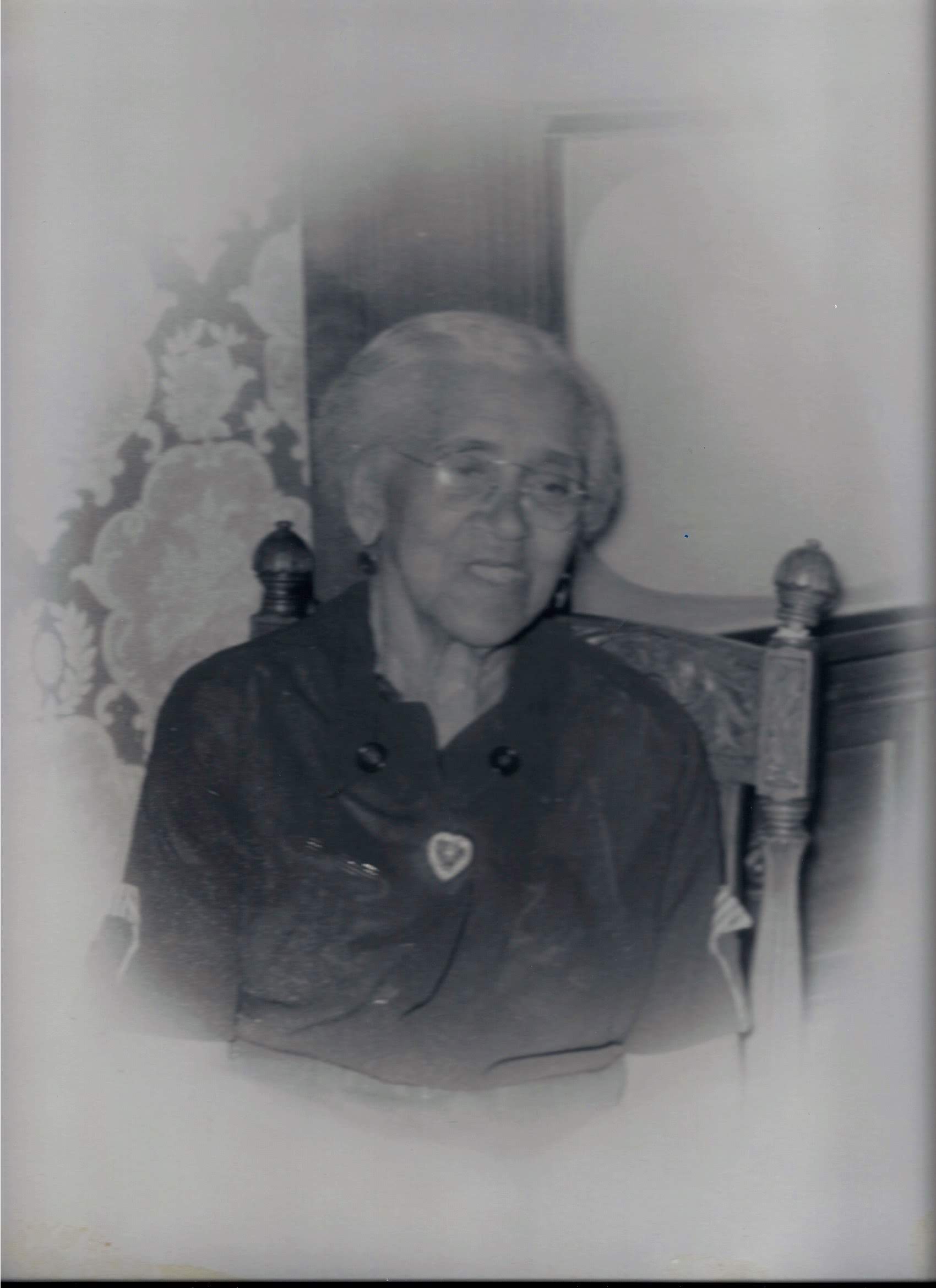 c. 1955. Taken at her home at 1008 1/2 N. Seventh St. Richmond.