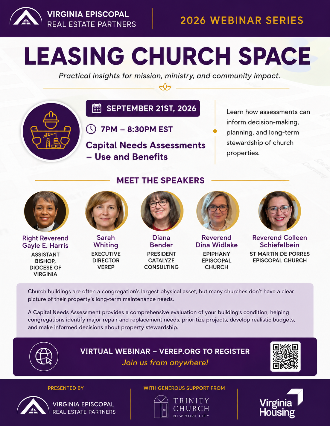 Leasing Church Space Capital Needs Assessments and Their Benefits webinar graphic