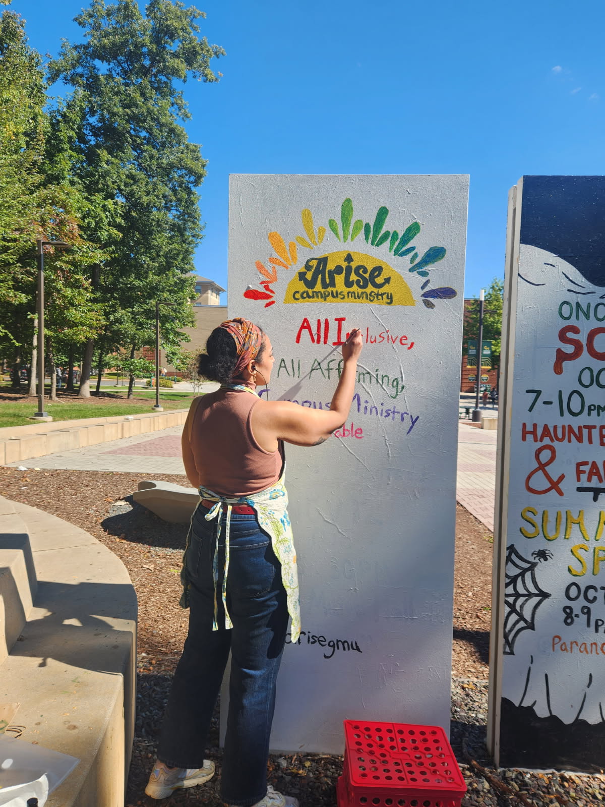 Chloe, a George Mason University student connected with Arise Campus Ministry.