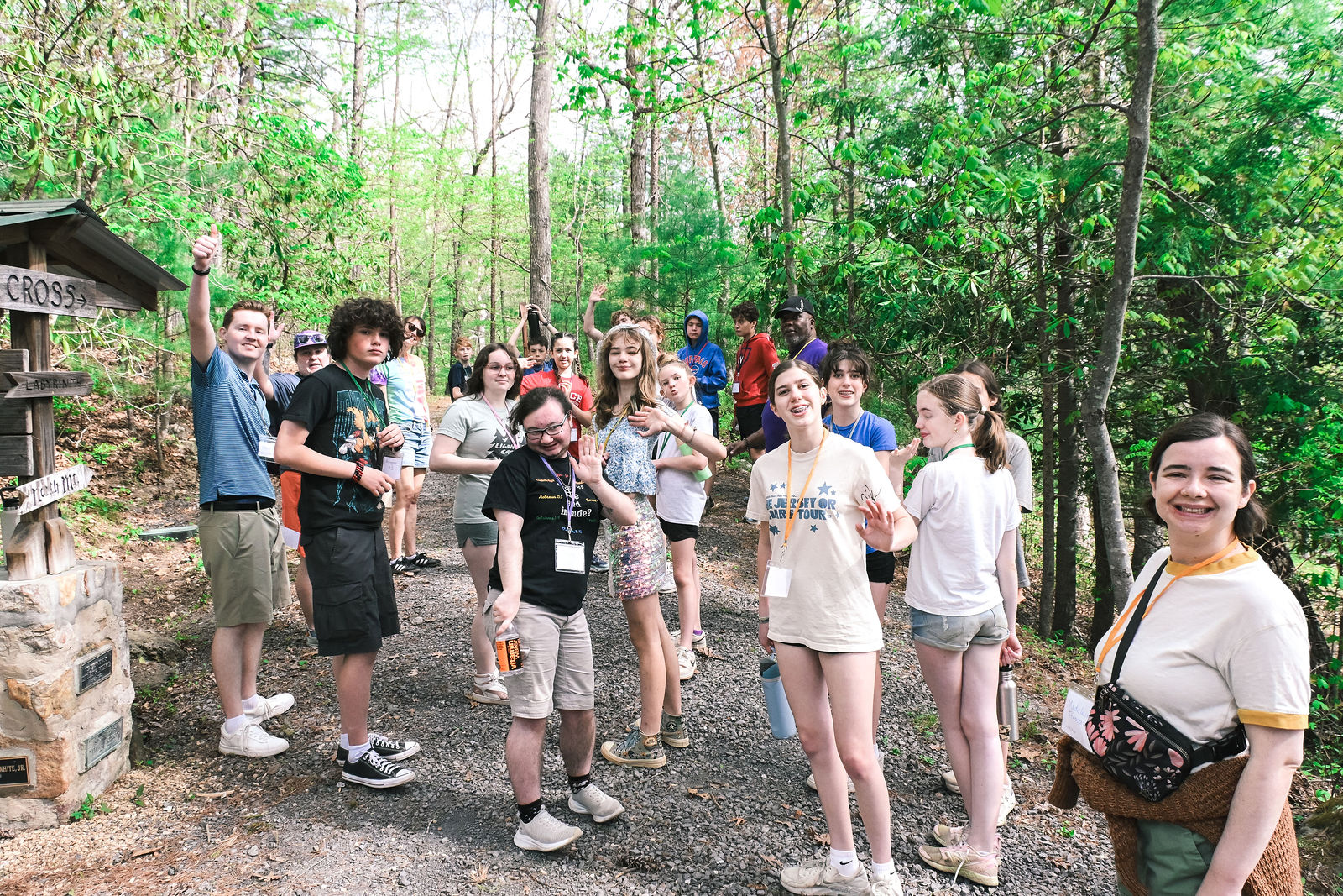 A closing moment from the Diocese of Virginia youth summit