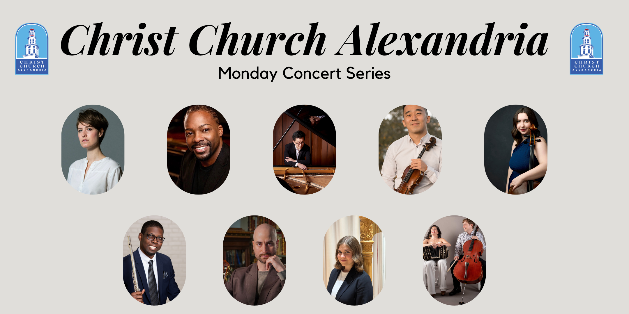 Christ Church Alexandria Monday Concert Series 2026-27 flyer