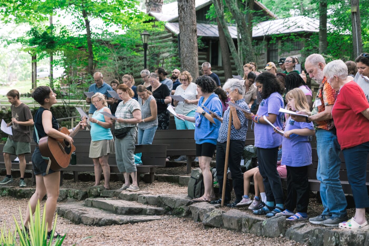 Pathways cohort family worship at Shrine Mont, photo 01