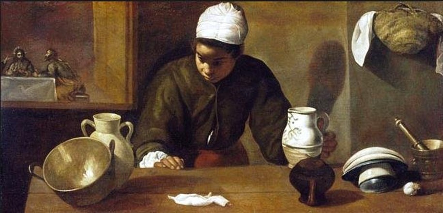 Kitchen Maid with the Supper at Emmaus by Diego Velázquez