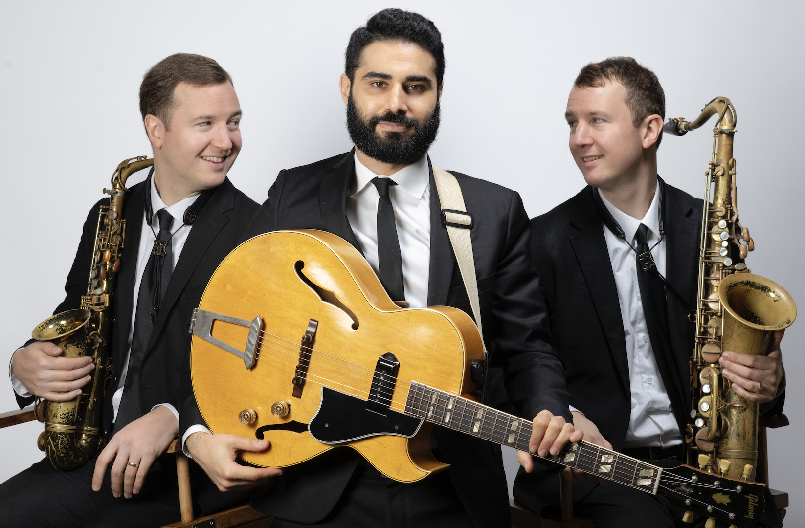 Peter and Will Anderson with guitarist Adam Moezinia