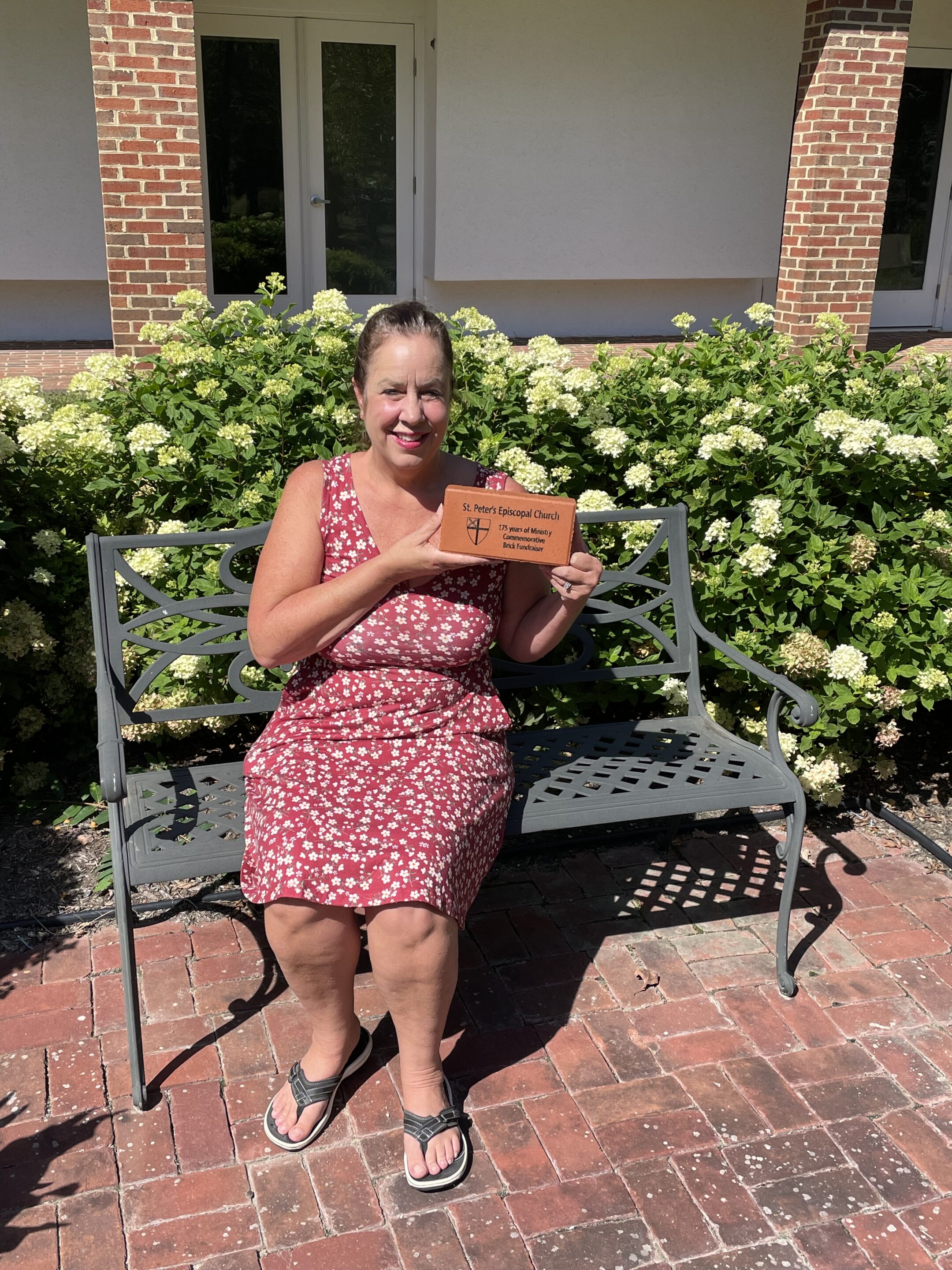 A commemorative brick for St. Peter's, Oak Grove